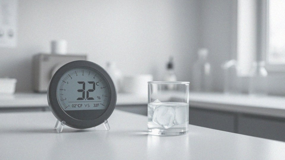 Co oznacza 1°F w kontekście 0°C?